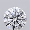 Lab Grown Diamond 1.54 Carats, Round with Ideal Cut, D Color, VS1 Clarity and Certified by IGI