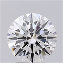 Lab Grown Diamond 2.53 Carats, Round with Ideal Cut, G Color, IF Clarity and Certified by IGI