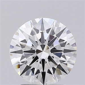 Picture of Lab Grown Diamond 2.53 Carats, Round with Ideal Cut, G Color, IF Clarity and Certified by IGI