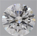 Lab Grown Diamond 5.57 Carats, Round with Ideal Cut, E Color, VVS2 Clarity and Certified by IGI