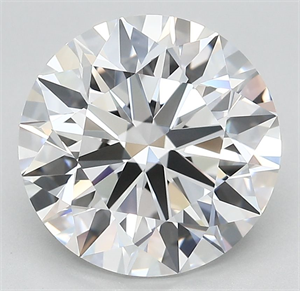 Picture of Lab Grown Diamond 5.25 Carats, Round with Ideal Cut, D Color, VVS1 Clarity and Certified by IGI