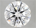 Lab Grown Diamond 5.02 Carats, Round with Ideal Cut, E Color, VVS2 Clarity and Certified by IGI