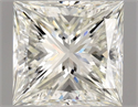 Natural Diamond 0.70 Carats, Princess with  Cut, J Color, VVS2 Clarity and Certified by GIA