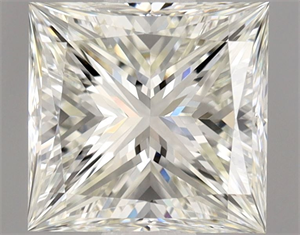 Picture of Natural Diamond 0.70 Carats, Princess with  Cut, J Color, VVS2 Clarity and Certified by GIA