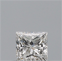 Natural Diamond 0.29 Carats, Princess with  Cut, F Color, IF Clarity and Certified by GIA