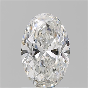 Foto Diamante Natural 1.22 quilates, Ovalado , Color G, claridad SI1 y certificado GIA de