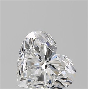 Picture of Natural Diamond 1.80 Carats, Heart with  Cut, F Color, VVS1 Clarity and Certified by GIA