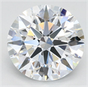 Lab Grown Diamond 2.97 Carats, Round with Excellent Cut, D Color, VVS1 Clarity and Certified by GIA