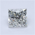 Diamante Natural 0.94 quilates, Princesa , Color H, claridad VVS1 y certificado GIA