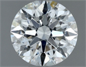 Natural Diamond 0.70 Carats, Round with Excellent Cut, F Color, I1 Clarity and Certified by GIA