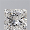 Natural Diamond 0.70 Carats, Princess with  Cut, F Color, VVS2 Clarity and Certified by GIA