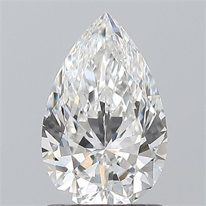 Picture of Natural Diamond 1.20 Carats, Pear with  Cut, E Color, VVS1 Clarity and Certified by GIA