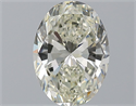Natural Diamond 3.01 Carats, Oval with  Cut, K Color, SI1 Clarity and Certified by GIA