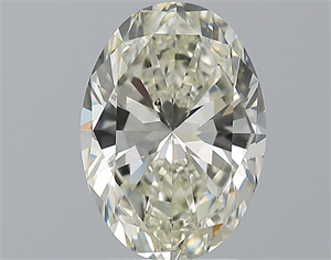 Picture of Natural Diamond 3.01 Carats, Oval with  Cut, K Color, SI1 Clarity and Certified by GIA
