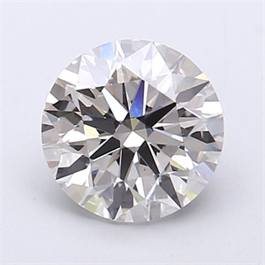 Picture of Lab Grown Diamond 1.61 Carats, Round with Ideal Cut, F Color, VS1 Clarity and Certified by IGI