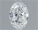 Natural Diamond 0.51 Carats, Oval with  Cut, D Color, SI2 Clarity and Certified by GIA