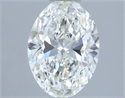 Natural Diamond 1.21 Carats, Oval with  Cut, H Color, VS2 Clarity and Certified by IGI