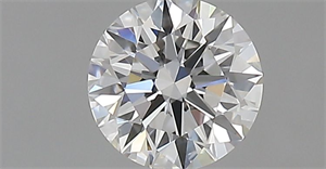 Picture of Natural Diamond 0.52 Carats, Round with Excellent Cut, F Color, IF Clarity and Certified by GIA