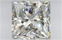 Natural Diamond 2.02 Carats, Princess with  Cut, F Color, SI1 Clarity and Certified by GIA