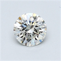 Diamante Natural 0.72 quilates, Redondo , Color I, claridad VVS1 y certificado GIA
