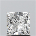 Natural Diamond 1.01 Carats, Princess with  Cut, F Color, VS2 Clarity and Certified by GIA
