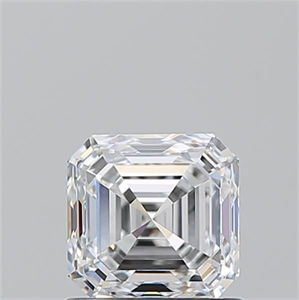Picture of Natural Diamond 1.01 Carats, Asscher with  Cut, D Color, VVS2 Clarity and Certified by GIA