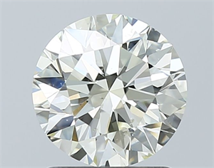 Picture of Natural Diamond 1.30 Carats, Round with Excellent Cut, K Color, SI1 Clarity and Certified by IGI