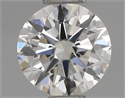 Natural Diamond 0.40 Carats, Round with Very Good Cut, H Color, VVS1 Clarity and Certified by GIA