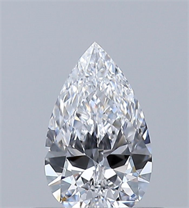Picture of Natural Diamond 0.40 Carats, Pear with  Cut, D Color, VVS2 Clarity and Certified by GIA
