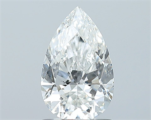 Picture of Natural Diamond 1.01 Carats, Pear with  Cut, G Color, SI2 Clarity and Certified by GIA