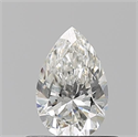 Natural Diamond 0.50 Carats, Pear with  Cut, H Color, VS2 Clarity and Certified by GIA