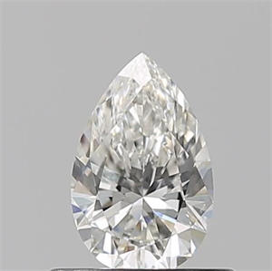 Picture of Natural Diamond 0.50 Carats, Pear with  Cut, H Color, VS2 Clarity and Certified by GIA