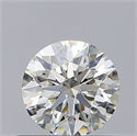 Natural Diamond 0.54 Carats, Round with Excellent Cut, J Color, VVS1 Clarity and Certified by GIA