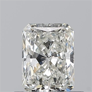 Picture of Natural Diamond 0.50 Carats, Radiant with  Cut, I Color, VVS1 Clarity and Certified by GIA