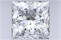 Natural Diamond 1.13 Carats, Princess with  Cut, H Color, I1 Clarity and Certified by GIA