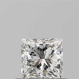 Picture of Natural Diamond 0.52 Carats, Princess with  Cut, G Color, VVS2 Clarity and Certified by GIA