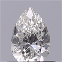 Natural Diamond 0.40 Carats, Pear with  Cut, H Color, VVS2 Clarity and Certified by GIA