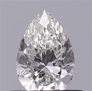 Picture of Natural Diamond 0.40 Carats, Pear with  Cut, H Color, VVS2 Clarity and Certified by GIA