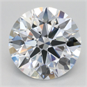 Lab Grown Diamond 4.08 Carats, Round with Ideal Cut, F Color, VVS1 Clarity and Certified by IGI