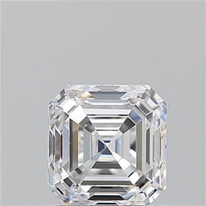 Foto Diamante Natural 1.50 quilates, Asscher , Color F, claridad VS1 y certificado GIA de