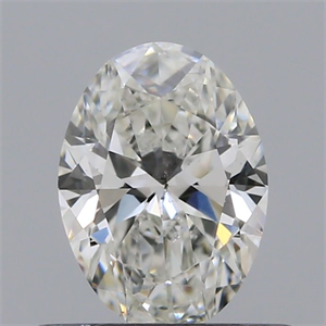 Picture of Natural Diamond 0.51 Carats, Oval with  Cut, H Color, SI1 Clarity and Certified by GIA
