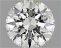 Natural Diamond 0.50 Carats, Round with Excellent Cut, H Color, VVS2 Clarity and Certified by GIA