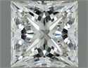 Natural Diamond 0.74 Carats, Princess with  Cut, I Color, IF Clarity and Certified by IGI