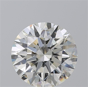 Picture of Natural Diamond 4.01 Carats, Round with Excellent Cut, I Color, SI1 Clarity and Certified by GIA