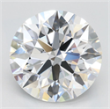 Lab Grown Diamond 3.00 Carats, Round with Ideal Cut, D Color, IF Clarity and Certified by IGI
