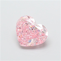 Picture of Lab Grown Diamond 1.92 Carats, Heart with  Cut, Fancy Intense Pink Color, VVS2 Clarity and Certified by IGI