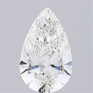 Foto Diamante Natural 5.01 quilates, De pera , Color G, claridad SI1 y certificado HRD de