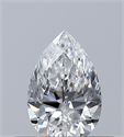 Natural Diamond 0.31 Carats, Pear with  Cut, E Color, VVS2 Clarity and Certified by GIA