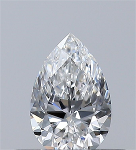 Foto Diamante Natural 0.31 quilates, De pera , Color E, claridad VVS2 y certificado GIA de