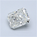 Natural Diamond 1.00 Carats, Radiant with  Cut, I Color, SI2 Clarity and Certified by GIA